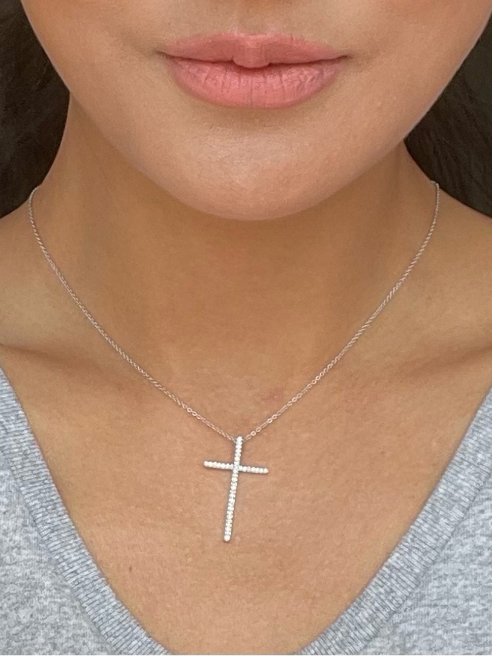 Effy 14k white gold  Diamond Cross Necklace $1,625 - Picture 15 of 15